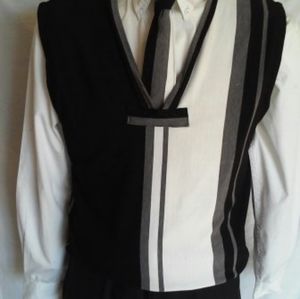 Men Knit Vest & Tie